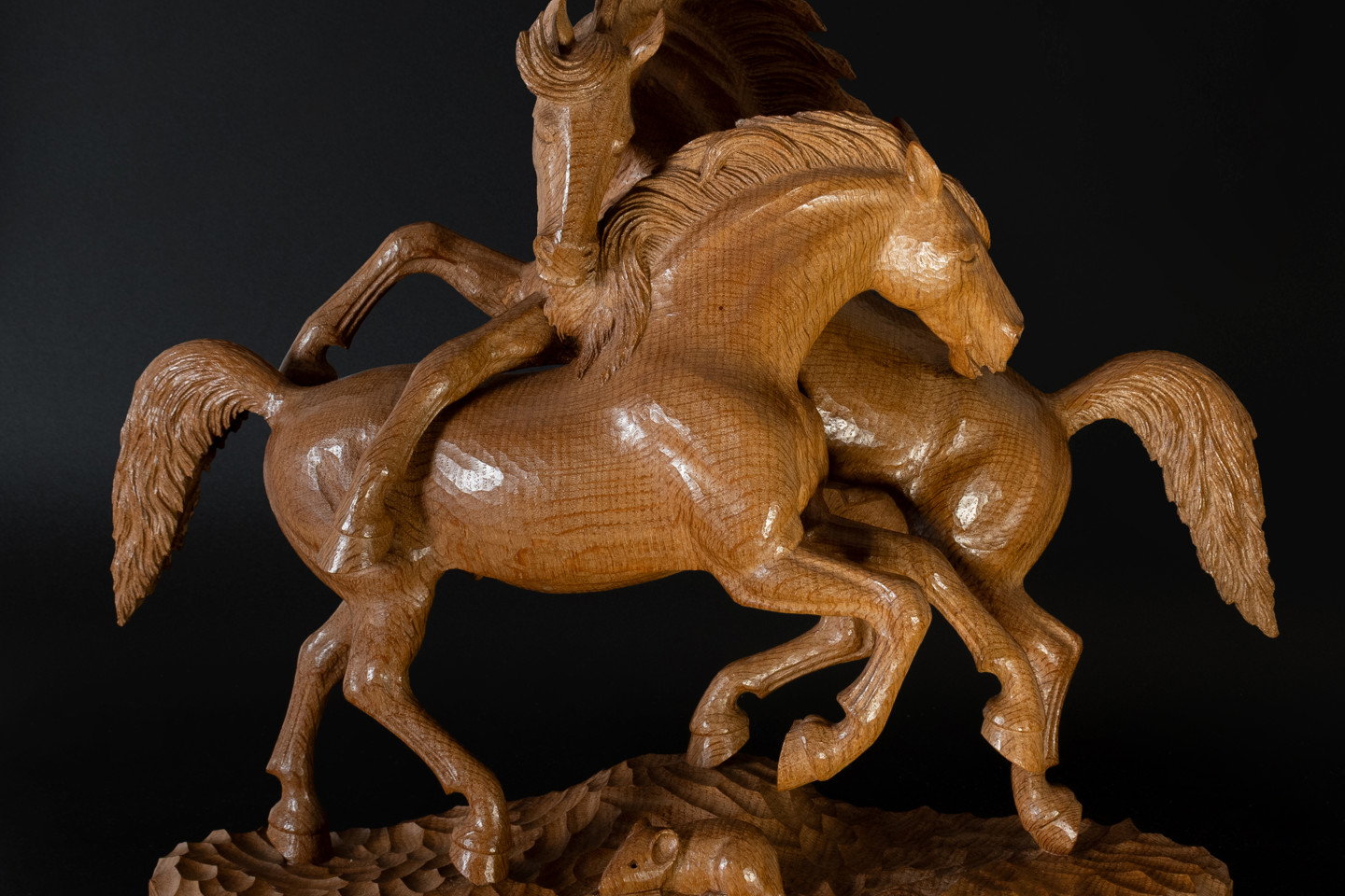 Mouseman Fighting Stallions