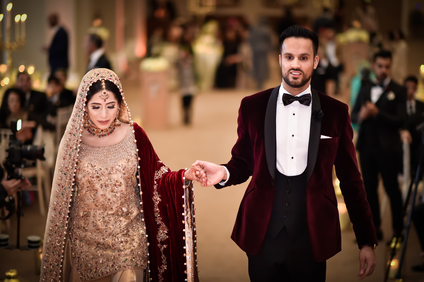 Asian Wedding procession