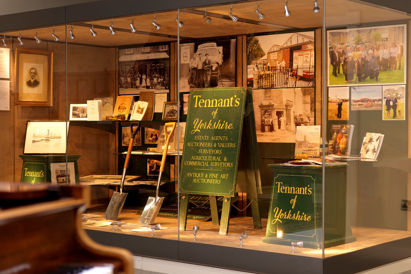 Display cabint on the history of Tennants