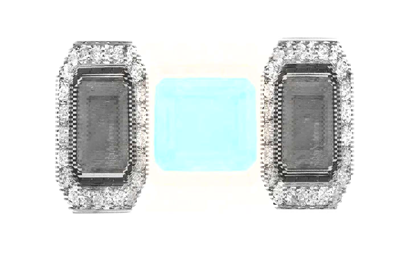 Colombian Emerald Diamond And Onyx Brooch Sold For £9,000
