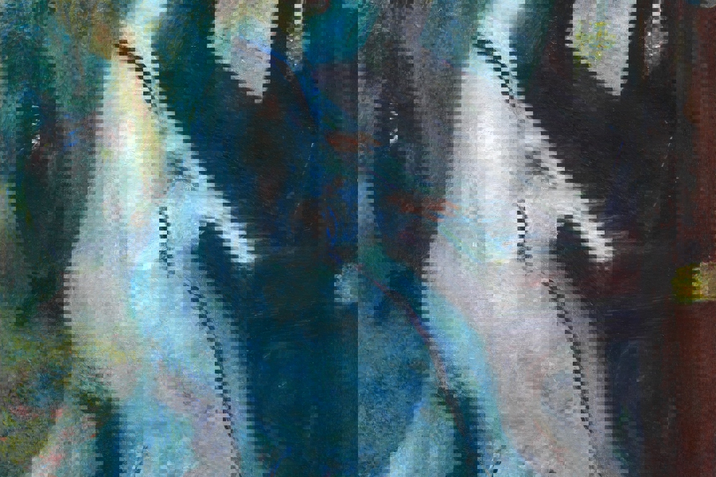 Woman At The Piano By August Renoir